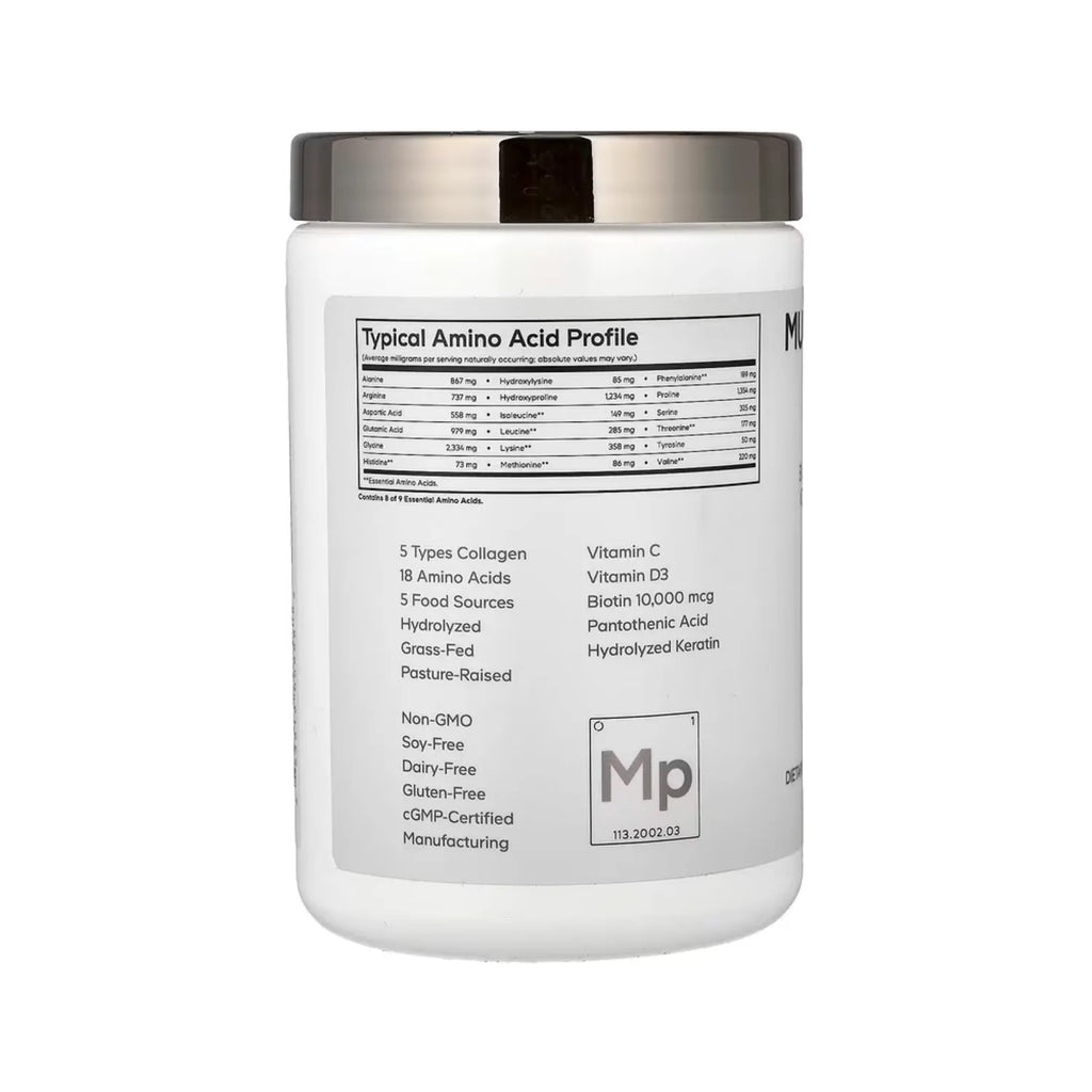 Codeage Péptidos De Colágeno Múltiple En Polvo Platino Sin sabor 326 g (11.5 oz)