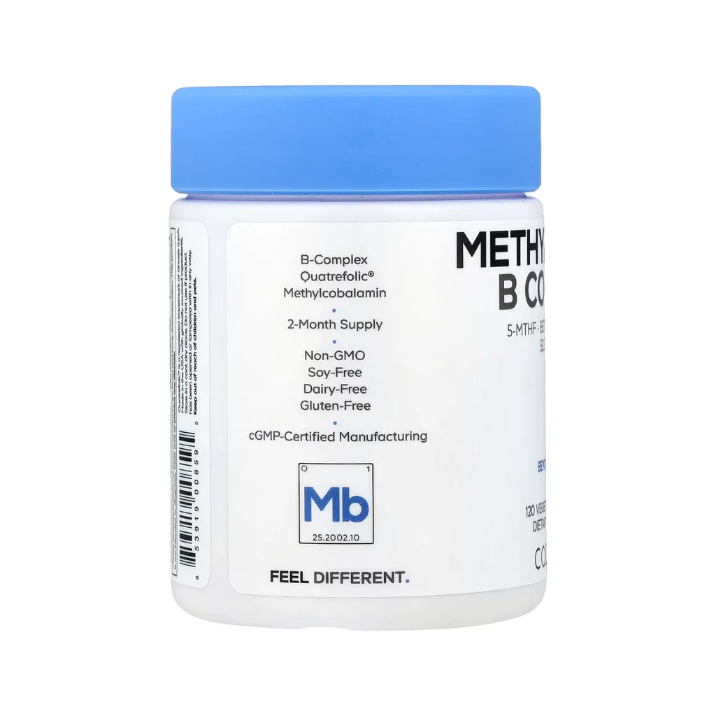 Codeage Complejo de vitaminas B y Metilfolato Con 120 Cápsulas Vegetales