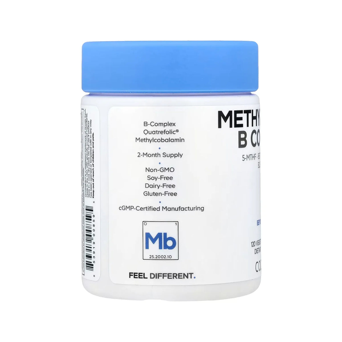 Codeage Complejo de vitaminas B y Metilfolato Con 120 Cápsulas Vegetales
