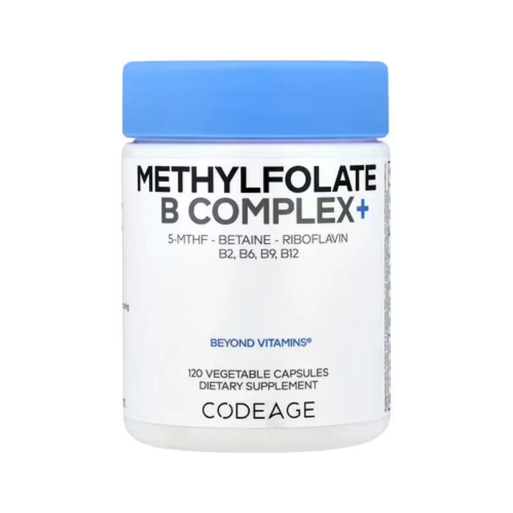 Codeage Complejo de vitaminas B y Metilfolato Con 120 Cápsulas Vegetales