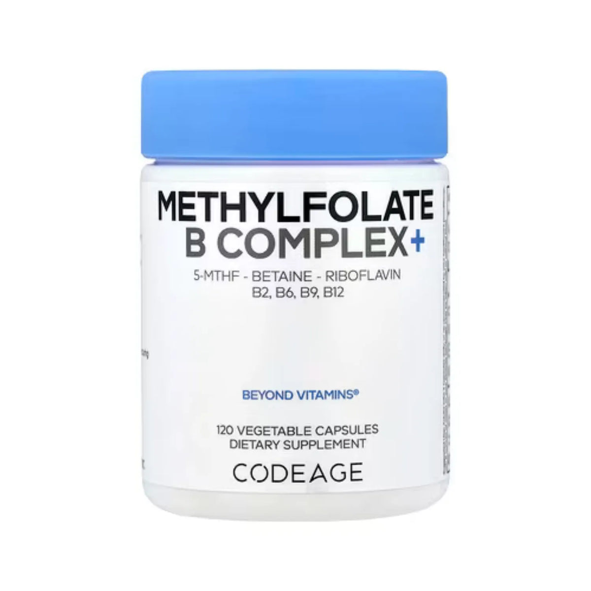 Codeage Complejo de vitaminas B y Metilfolato Con 120 Cápsulas Vegetales
