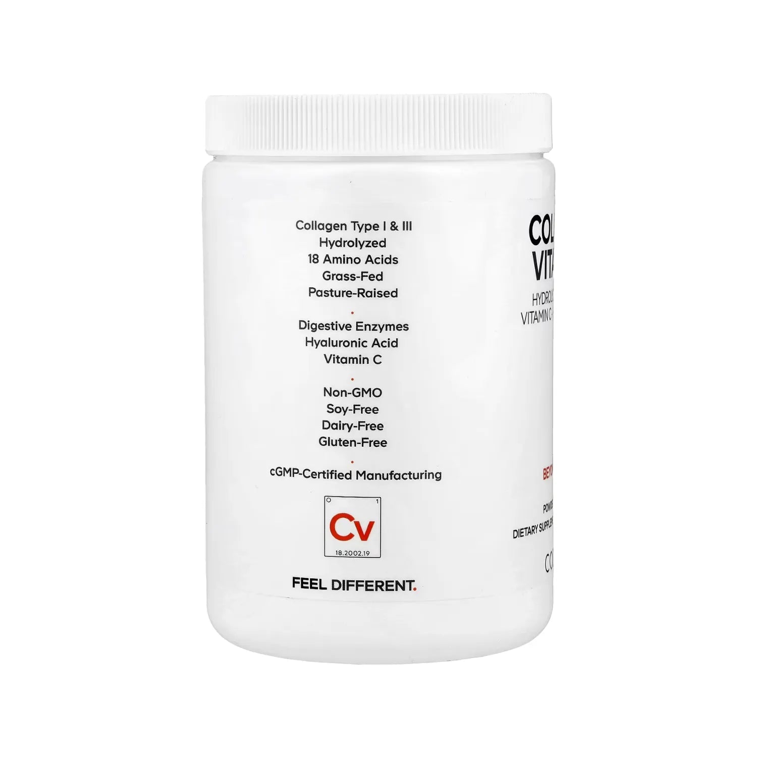 Codeage, Colágeno Hidrolizado Con Vitamina C Y Ácido Hialurónico En Polvo, Sin Sabor, 283 G (9,98 Oz)