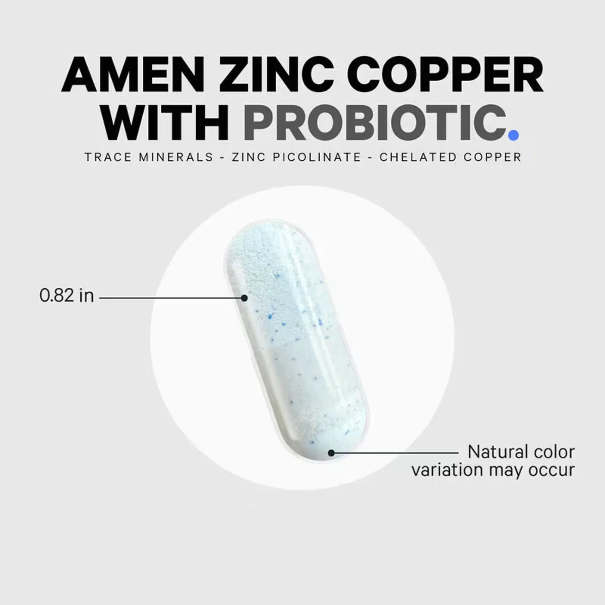 Codeage Amen Zinc/cobre Más Probióticos Con 90 Cápsulas Vegetales