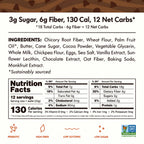 Rip Van Wafels Chocolate Brownie 12 Pack | Waffle crujiente con relleno de chocolate tipo brownie | 3 g de azúcar y 6 g de fibra por pieza | Sin conservadores ni colorantes artificiales | Snack práctico de chocolate