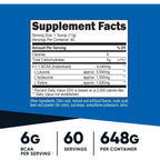 Nutricost BCAA en Polvo 2:1:1 60 Porciones Limonada de Frambuesa