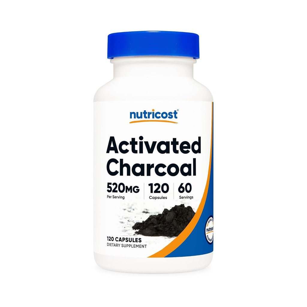 Nutricost Carbón Vegetal Activado 260 mg 120 Cápsulas
