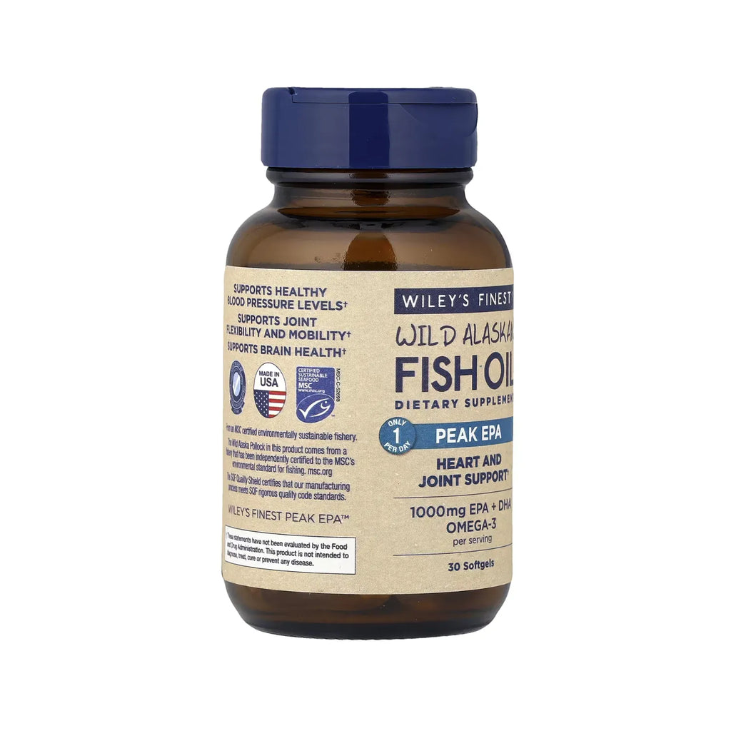 Wileys Finest Wild Alaskan Fish Oil Peak Epa 30 Capsulas Sfn