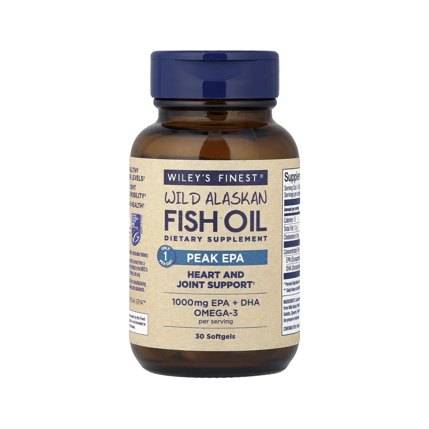 Wileys Finest Wild Alaskan Fish Oil Peak Epa 30 Capsulas Sfn