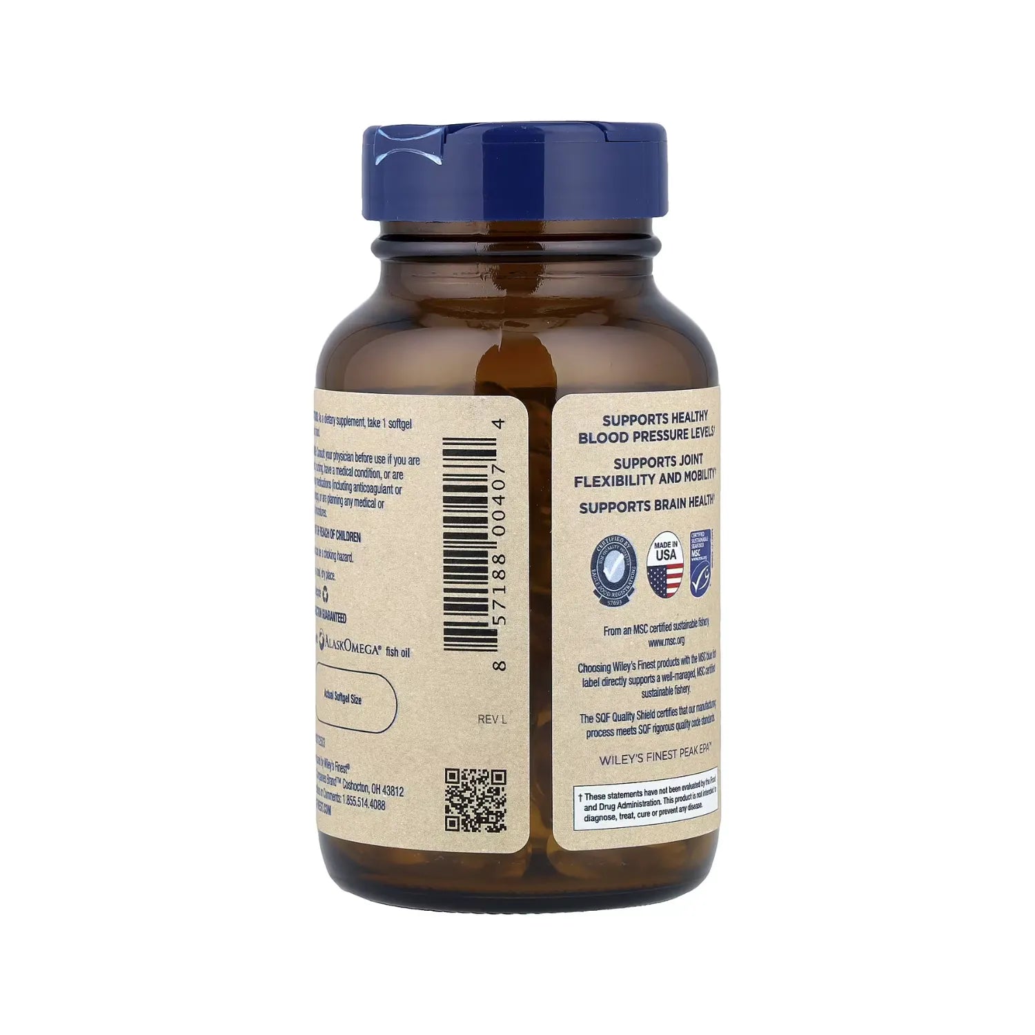 Wileys Finest Wild Alaskan Fish Oil Epa 1250mg 60caps Sfn
