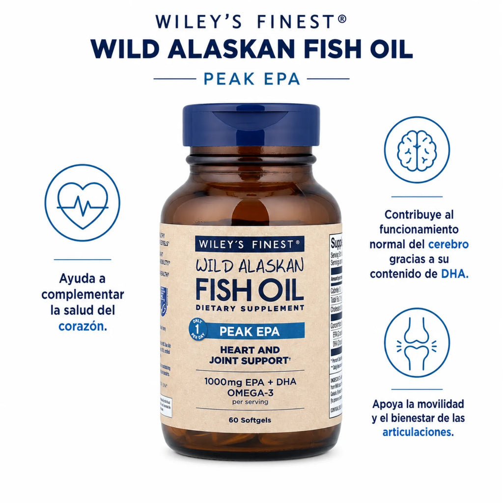 Wileys Finest Wild Alaskan Fish Oil Epa 1250mg 60caps Sfn