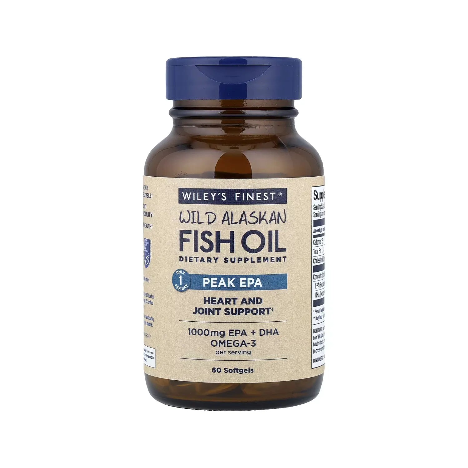 Wileys Finest Wild Alaskan Fish Oil Epa 1250mg 60caps Sfn