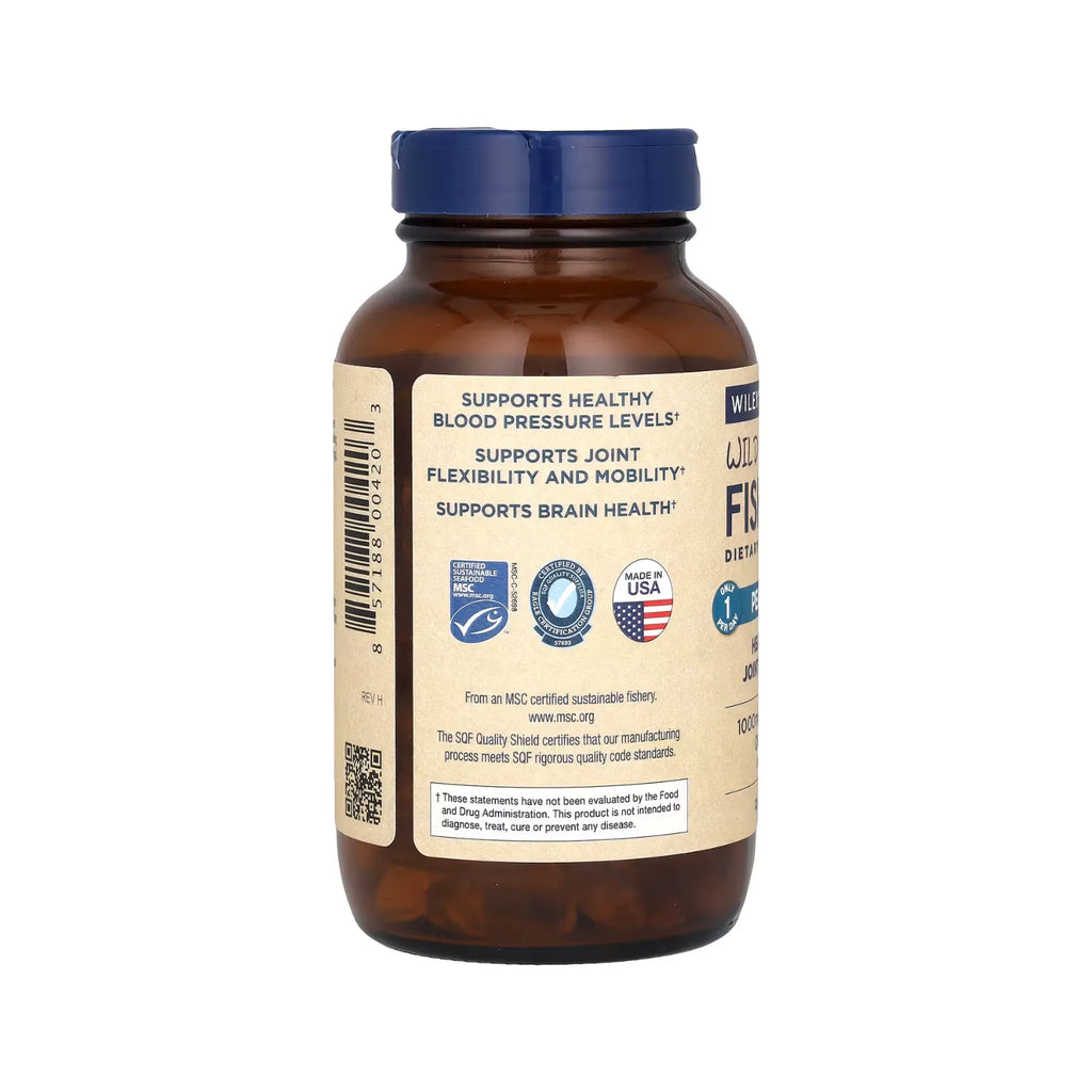 Wileys Finest Wild Alaskan Fish Oil Epa 1250mg 120 Caps Sfn