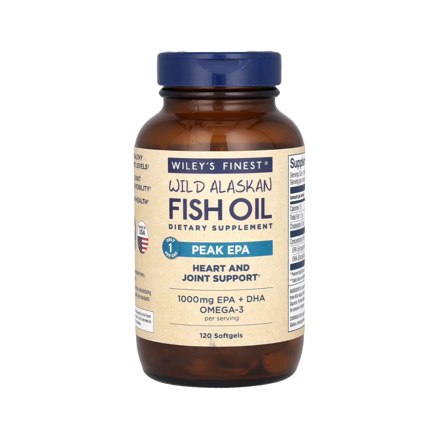 Wileys Finest Wild Alaskan Fish Oil Epa 1250mg 120 Caps Sfn