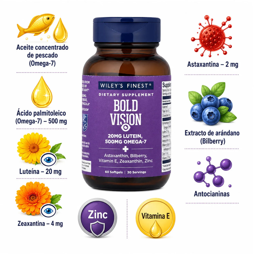 Wileys Finest Bold Vision Omega 7 60 Capsulas Blandas Sfn