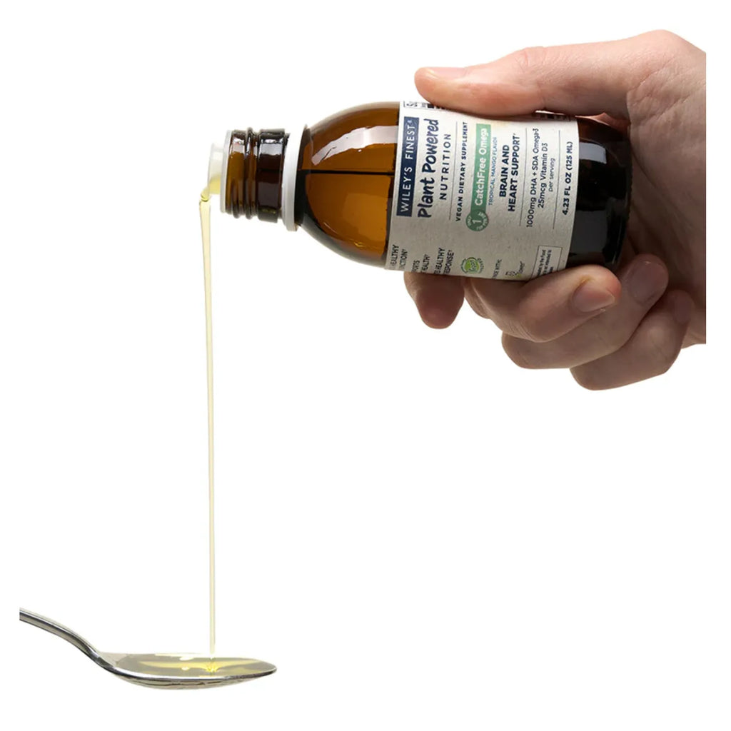 Wiley's Finest, Catchfree Omega, Favorece Un Funcionamiento Cerebral Saludable, 4.23 Fl Oz (125 Ml)