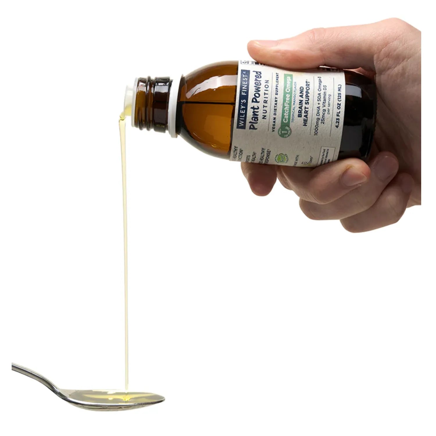 Wiley's Finest, Catchfree Omega, Favorece Un Funcionamiento Cerebral Saludable, 4.23 Fl Oz (125 Ml)