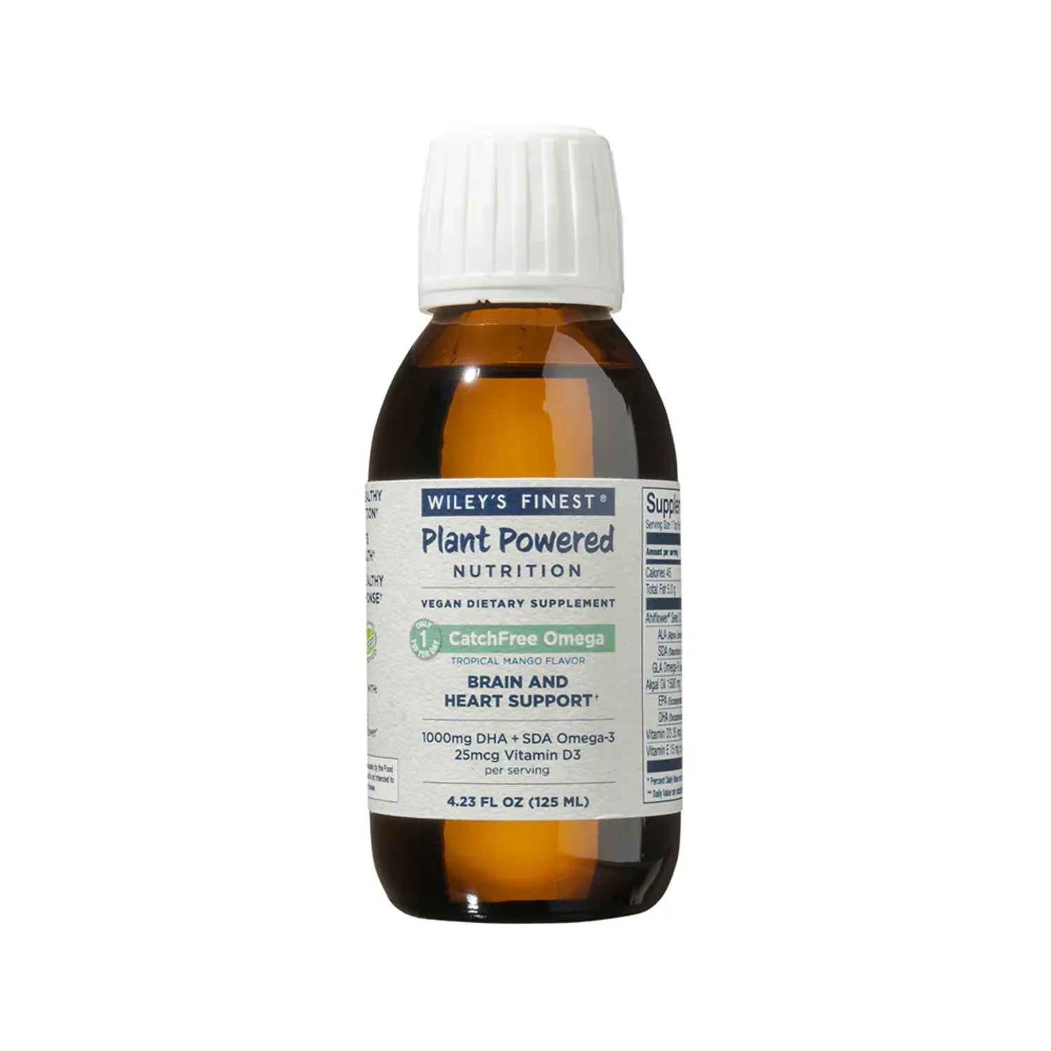 Wiley's Finest, Catchfree Omega, Favorece Un Funcionamiento Cerebral Saludable, 4.23 Fl Oz (125 Ml)