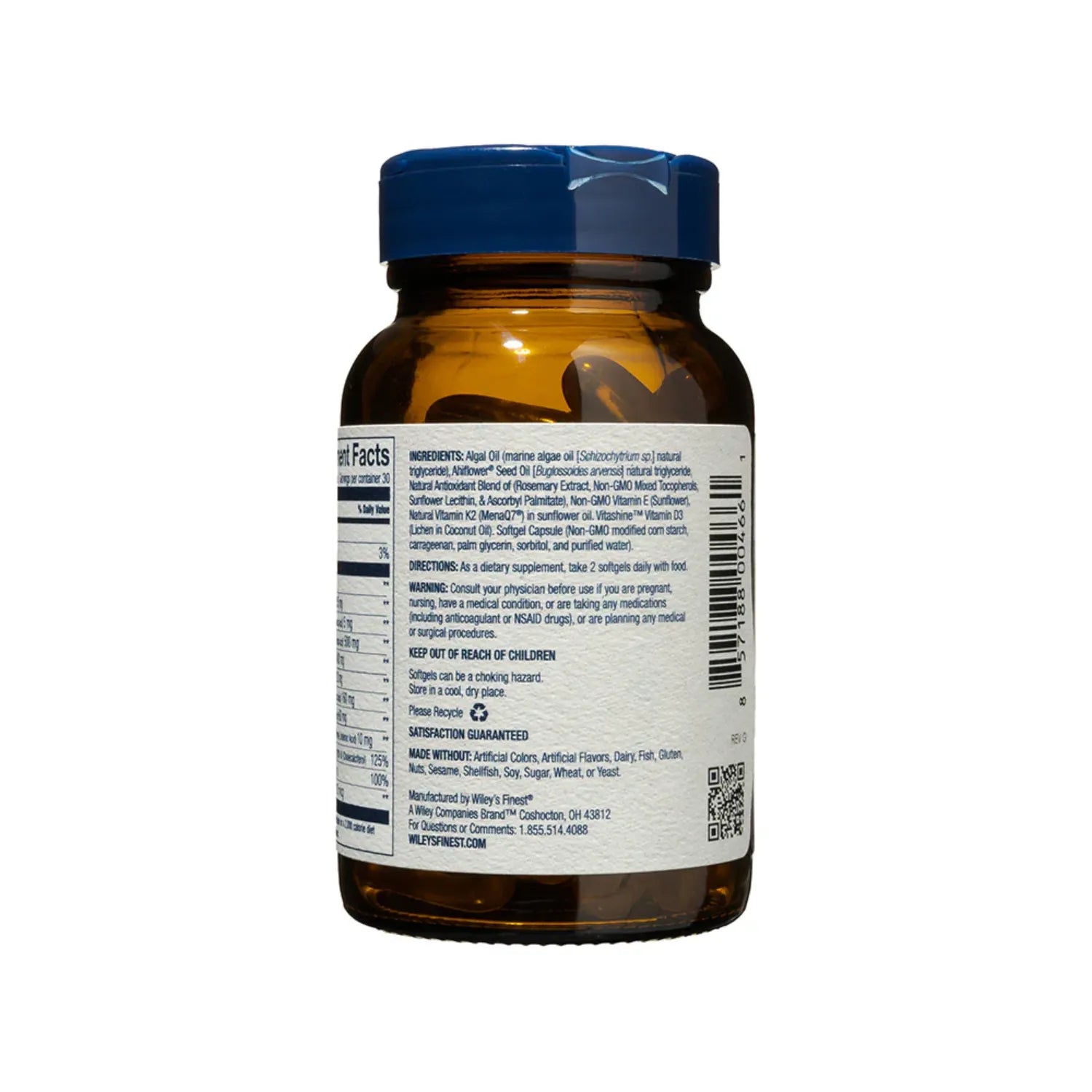 Wiley's Finest Catchfree Omega, Refuerzo Para El Cerebro Y El Corazón, 60 Cápsulas Blandas