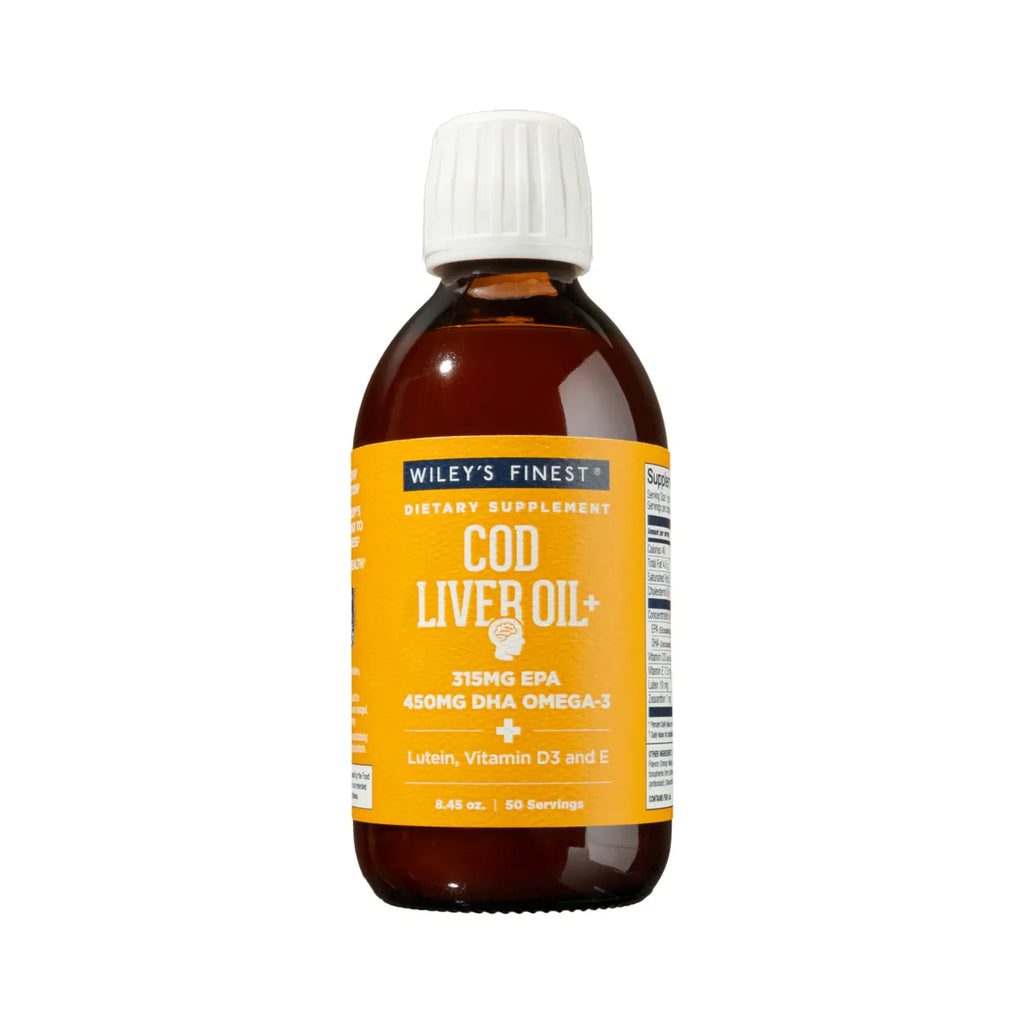 Wiley's Finest Aceite De Hígado De Bacalao Y Más, Refuerza El Funcionamiento Cognitivo Saludable 8.45 Oz