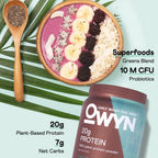 OWYN Proteína Vegetal en Polvo | Sabor Chocolate Negro | 494 gr | 20 g de Proteína