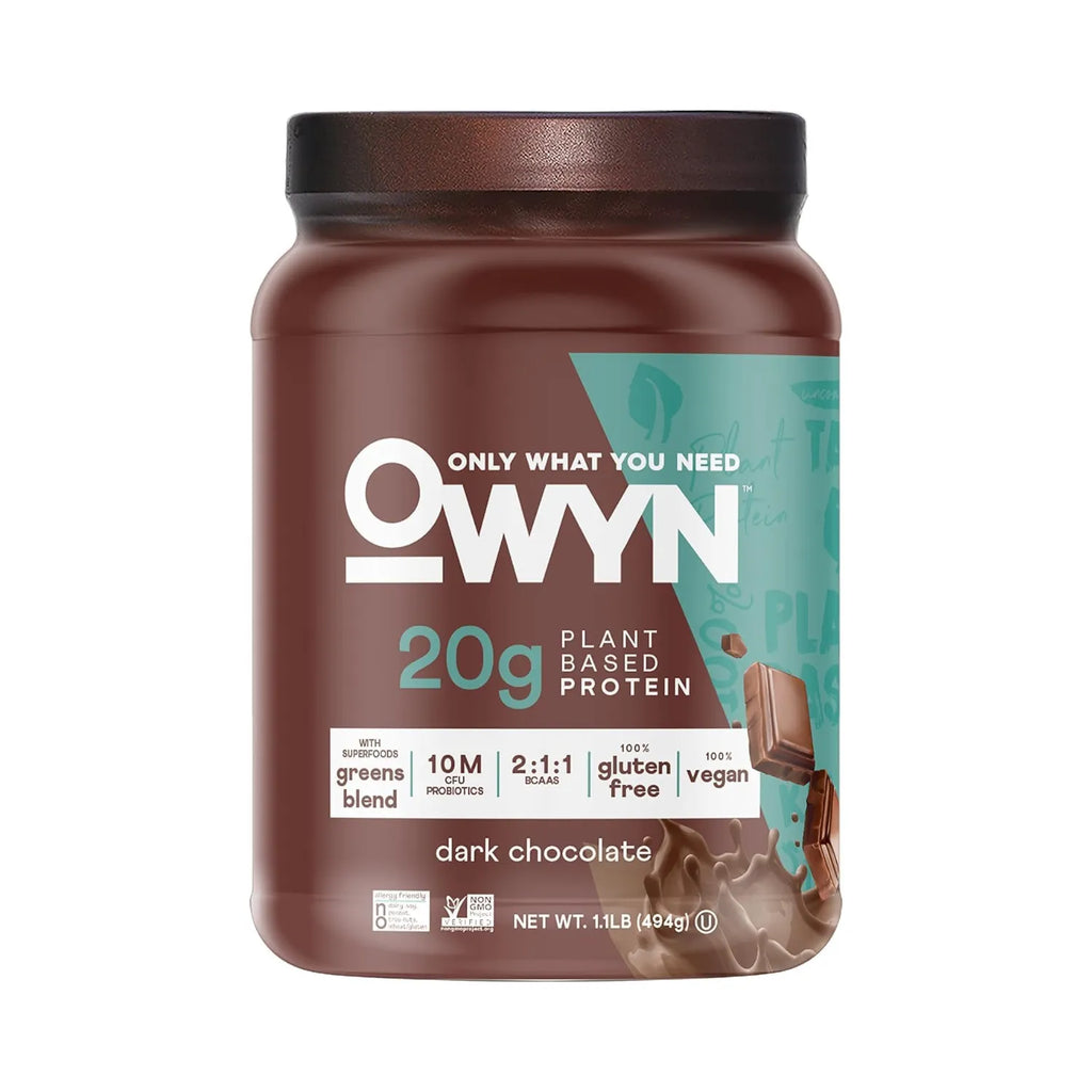 OWYN Proteína Vegetal en Polvo | Sabor Chocolate Negro | 494 gr | 20 g de Proteína