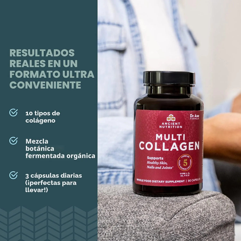 Ancient Nutrition, Colágeno múltiple, 90 cápsulas