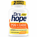 DR'S HOPE | PQQ 20 mg + CoQ10 Ubiquinol 100 mg | 60 Cápsulas Vegetales | Apoyo a la Energía Celular, Salud Cardiovascular y Cognitiva
