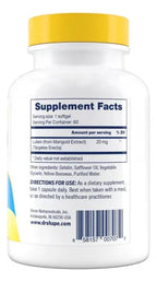 Drs Hope Luteína 20 mg | 60 Cápsulas Vegetales | Salud Visual y Protección Antioxidante | Suplemento Alimenticio