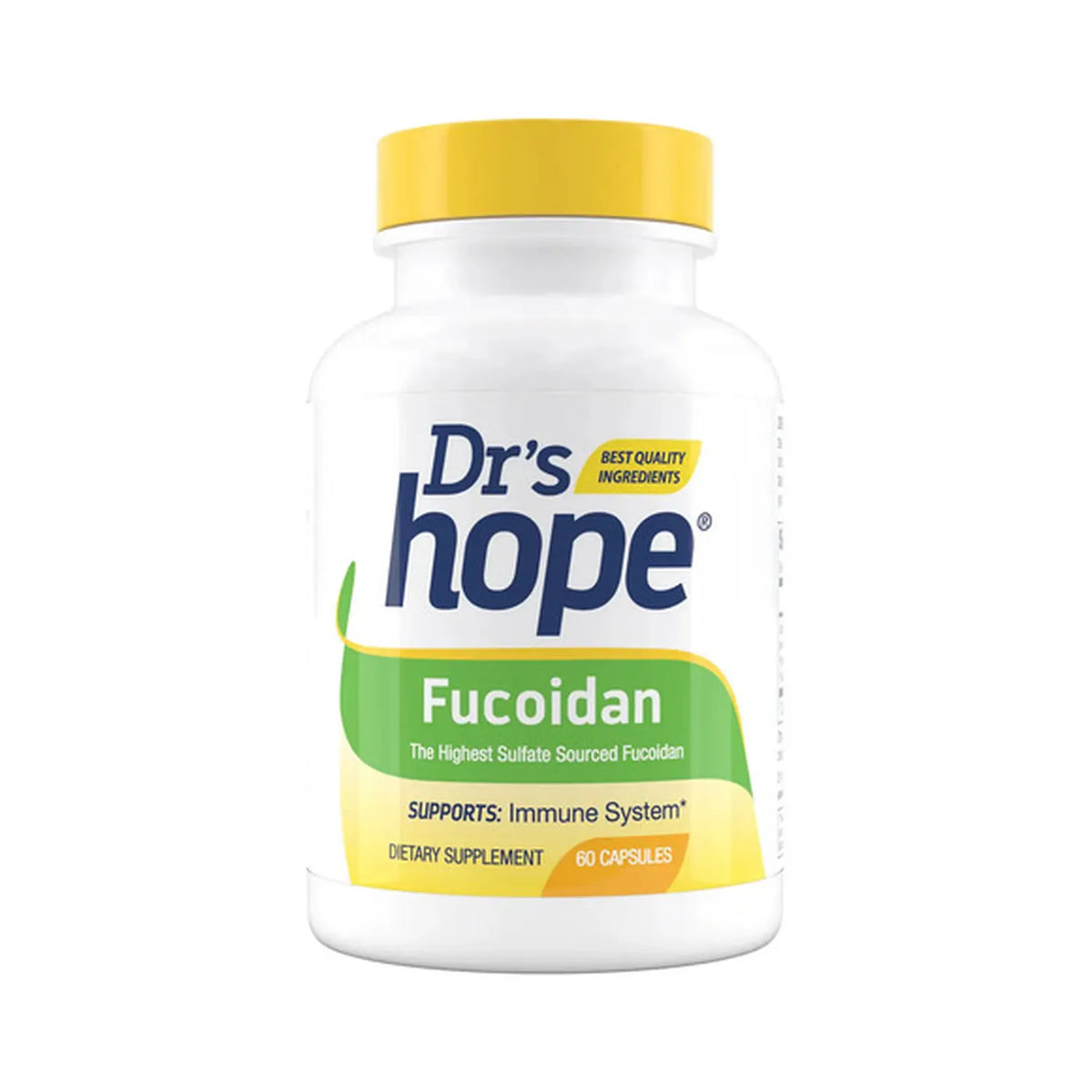 Drs Hope Fucoidan Brown Seaweed Extract 85% | 60 Cápsulas | Apoyo Inmunológico y Protección Antioxidante | Suplemento Alimenticio