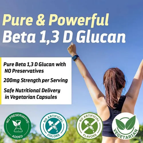 Drs Hope Beta 1,3 D Glucan 100 mg | 60 Cápsulas Vegetales | Apoyo Inmunológico y Defensas Naturales | Suplemento Alimenticio