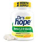 Drs Hope Beta 1,3 D Glucan 100 mg | 60 Cápsulas Vegetales | Apoyo Inmunológico y Defensas Naturales | Suplemento Alimenticio