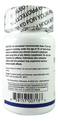 Vision Nutraceuticals PhenSlim 37.5 | 60 Tabletas | Apoyo al Metabolismo Energético | Control de Peso y Bienestar General | Suplemento Alimenticio
