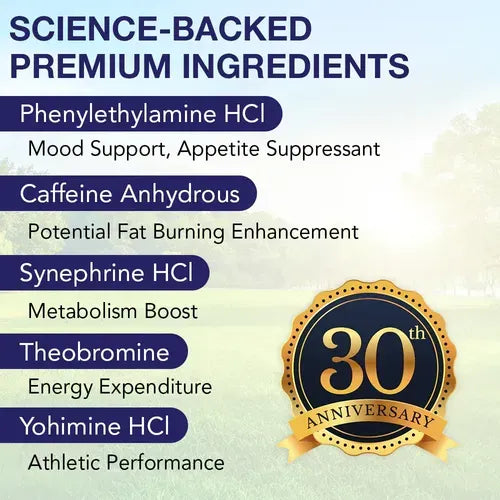 Vision Nutraceuticals PhenSlim 37.5 | 60 Tabletas | Apoyo al Metabolismo Energético | Control de Peso y Bienestar General | Suplemento Alimenticio