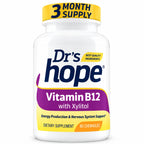 DR'S HOPE | Vitamina B12 con Xilitol 1000 mcg | 90 Tabletas Masticables Sabor Menta | Apoyo al Sistema Nervioso y Energía