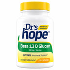 Drs Hope Beta 1,3 D Glucan 500 mg | 120 Cápsulas Vegetales | Apoyo Inmunológico y Bienestar General | Suplemento Alimenticio
