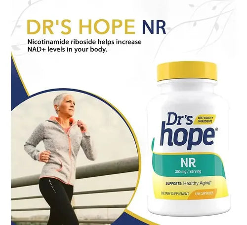 DR'S HOPE | NR Nicotinamida Ribósido 150 mg | 120 Cápsulas Vegetales | Apoyo a la Energía Celular y Metabolismo