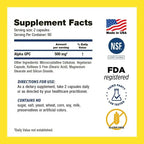 Drs Hope Alpha GPC 500 mg | 180 Cápsulas Vegetales | Memoria, Concentración y Salud Cognitiva | Suplemento Alimenticio