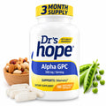 Drs Hope Alpha GPC 500 mg | 180 Cápsulas Vegetales | Memoria, Concentración y Salud Cognitiva | Suplemento Alimenticio