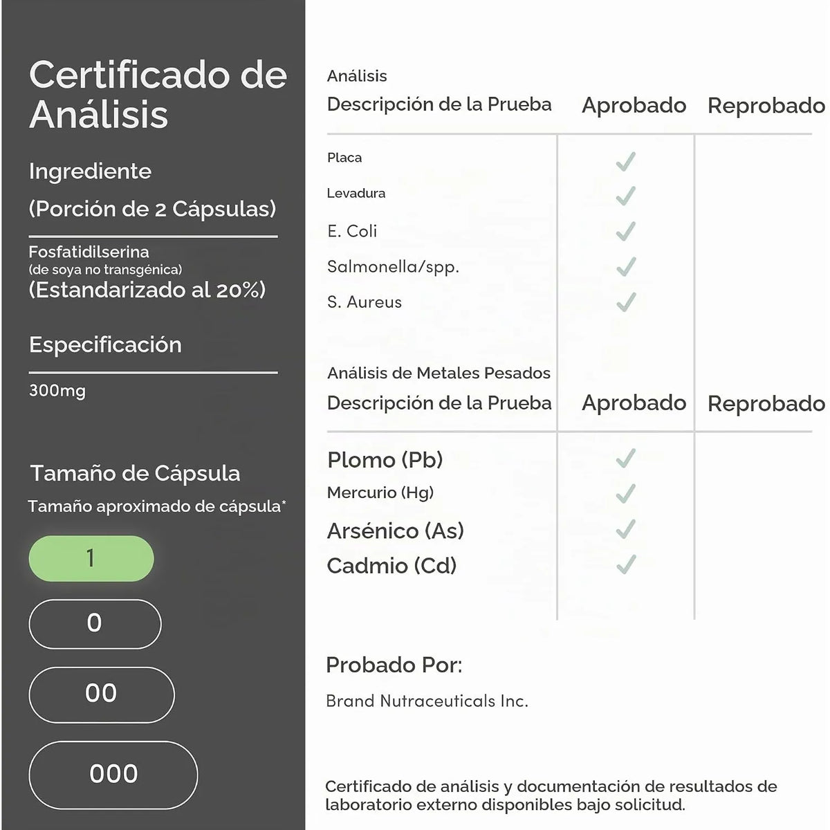 Double Wood fosfatidilserina 150 mg 120 capsulas