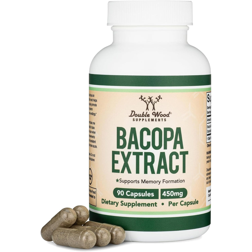 Double Wood Bacopa Monnieri 450 mg 90 Cápsulas