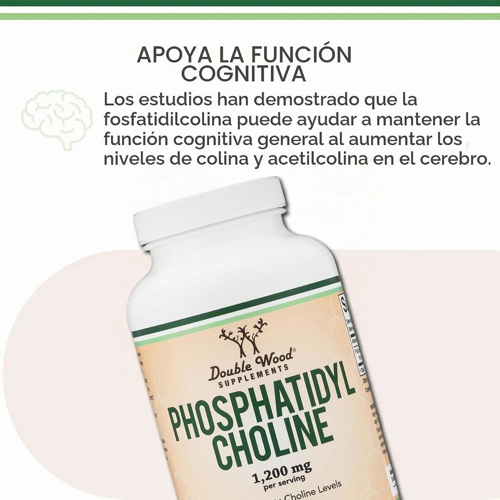 Double Wood Complejo de fosfatidilcolina 1200mg 210sgels