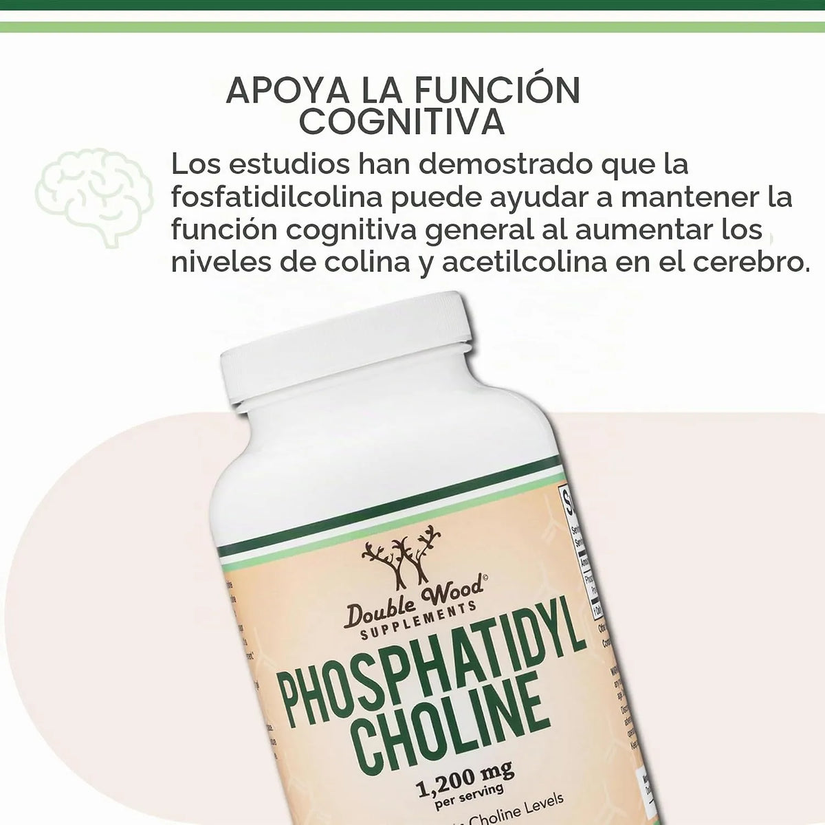 Double Wood Complejo de fosfatidilcolina 1200mg 210sgels
