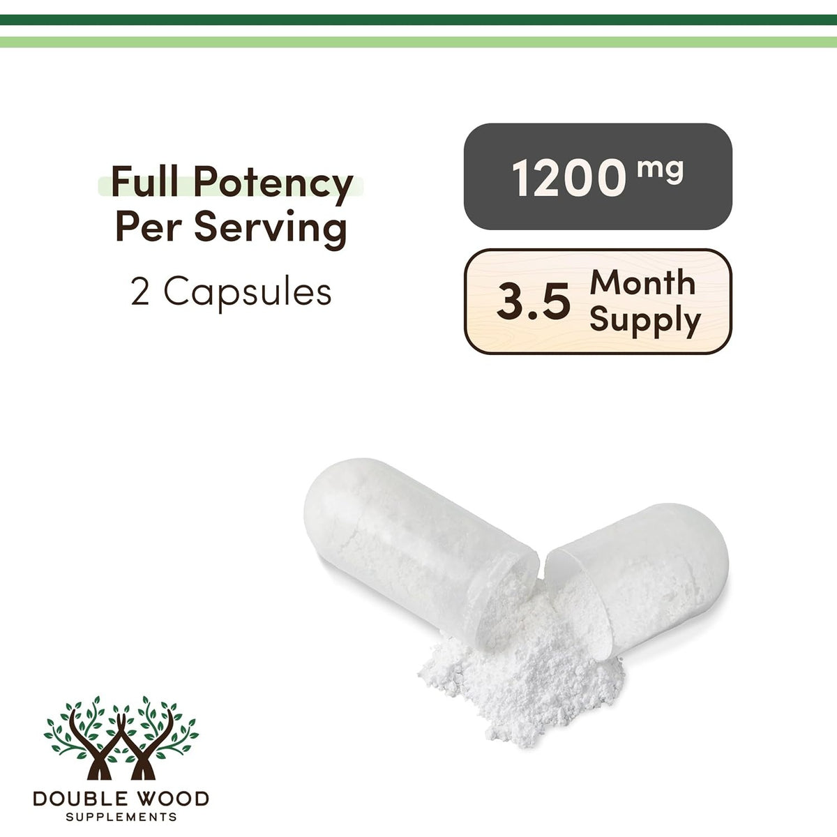Double Wood L-citrulina 1200 mg por Porción 210 Cápsulas