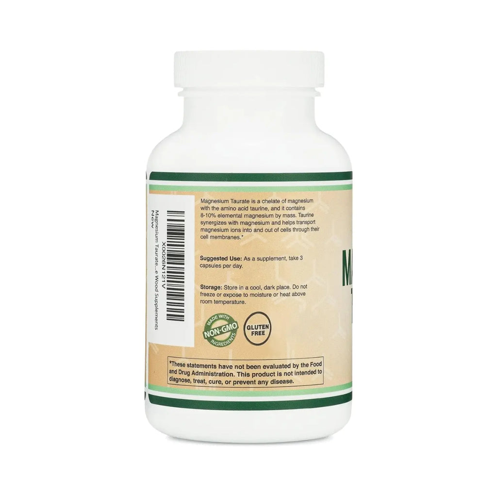 Double Wood Taurato De Magnesio 210 Caps 500 Mg Sfn