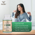 Double Wood L-Serina 500 mg 180 Cápsulas Vegetales
