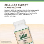 Double Wood NMN Nicotinamida Mononucleótido 250 mg 60 Cápsulas