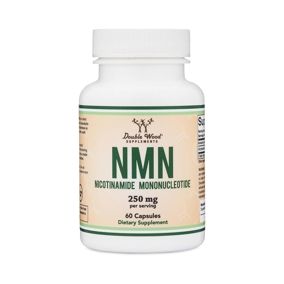 Double Wood NMN Nicotinamida Mononucleótido 250 mg 60 Cápsulas