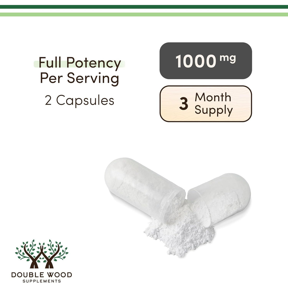 Double Wood Cloruro de Magnesio 500 mg 180 Cápsulas