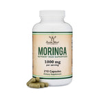 Double Wood Hoja de Moringa Orgánica 500 mg 210 Cápsulas Vegetales