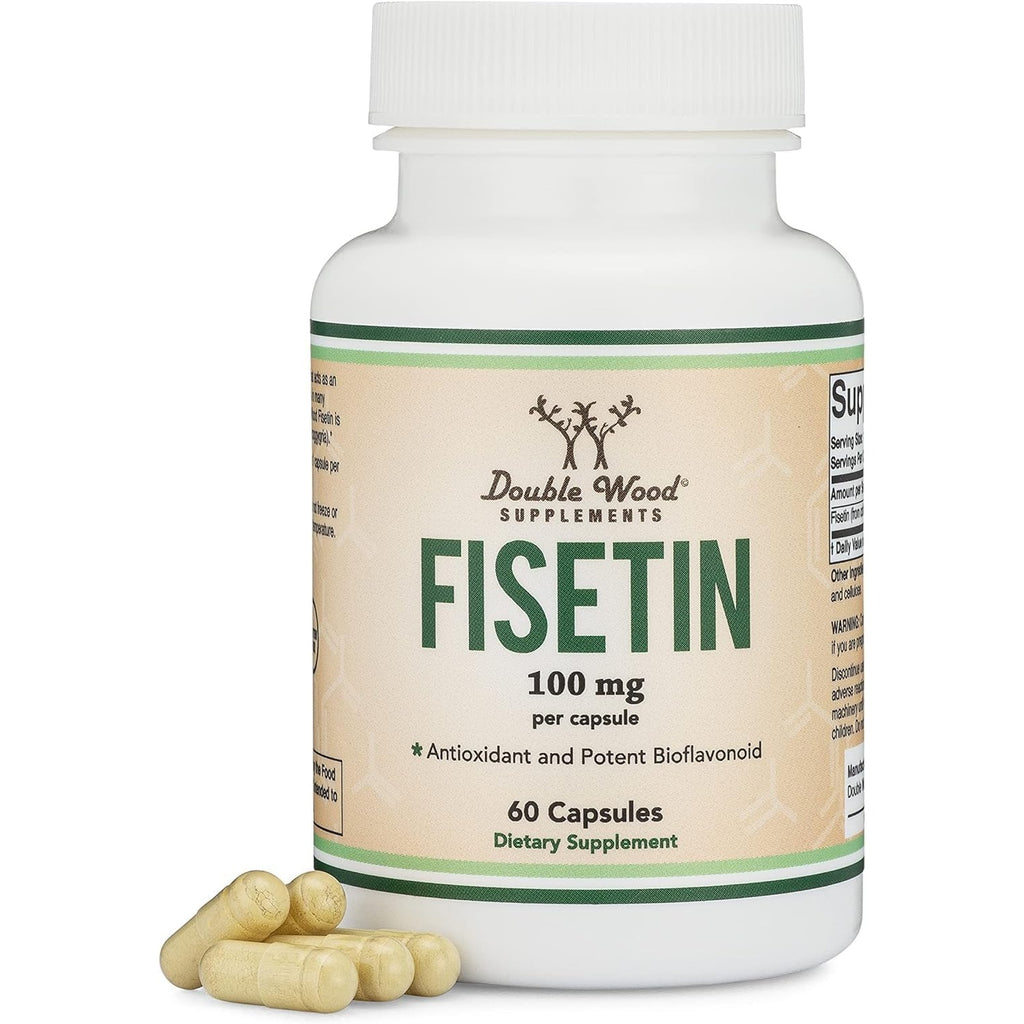 Double Wood Fisetina 100 mg 60 Cápsulas Vegetales